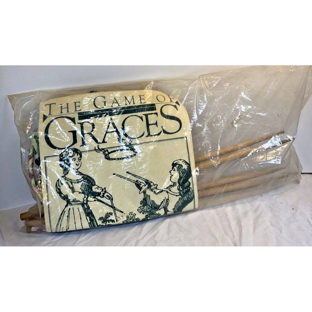 Sealed Cooperman HistoryLives The Game of Graces Wooden Hoop Lawn Toy